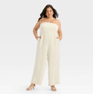 NWT A New Day Cream Jumpsuit
